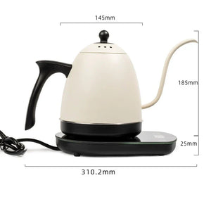 800ml Smart Electric Gooseneck Kettle with Constant Temperature Control – 304 Stainless Steel, 1200W